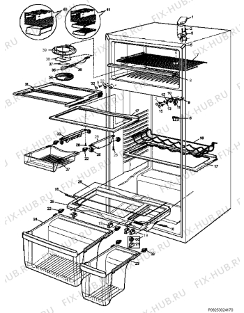 Взрыв-схема холодильника Rex Electrolux RD520SNF-RUER - Схема узла Section 5