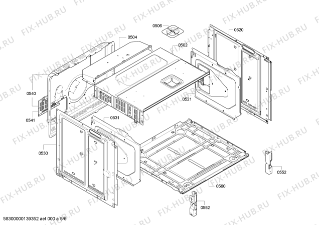 Схема №2 HBA73A550F с изображением Панель управления для плиты (духовки) Bosch 00674617
