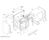 Схема №2 SMI69T15GB с изображением Передняя панель для посудомоечной машины Bosch 00706125