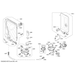 Схема №1 SMV53M90CH с изображением Передняя панель для электропосудомоечной машины Bosch 00703490