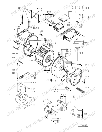 Схема №1 WT 583 с изображением Декоративная панель для стиралки Whirlpool 481245210305