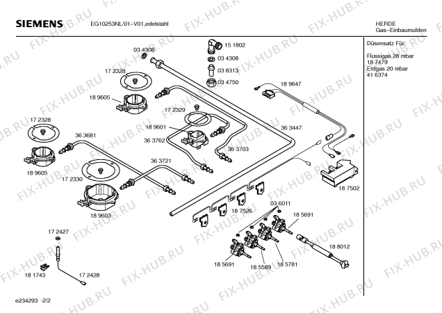 Взрыв-схема плиты (духовки) Siemens EG10253NL Siemens - Схема узла 02