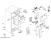 Схема №1 KDN40A73 с изображением Дверь морозильной камеры для холодильной камеры Bosch 00247666