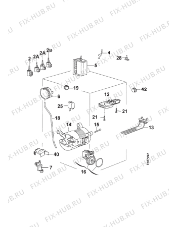 Взрыв-схема стиральной машины Zanker PT4250 - Схема узла Electrical equipment 268