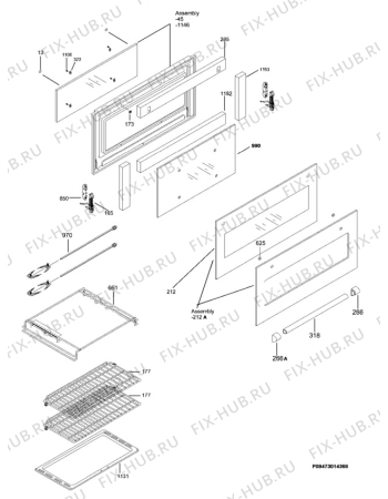 Взрыв-схема плиты (духовки) Electrolux EKM9940X - Схема узла Section 3