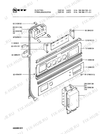 Схема №1 195304702 1037.53LHCD с изображением Электрический предохранитель для духового шкафа Bosch 00053837