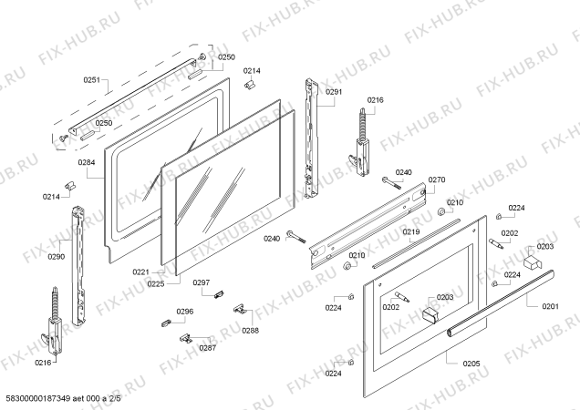 Взрыв-схема плиты (духовки) Bosch HBA74S320E H.BO.PY.L3D.IN.GLASS.B3a.B.E3_COT/ - Схема узла 02