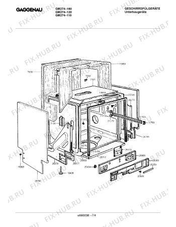 Схема №1 GM287910 с изображением Крюк для посудомойки Bosch 00159576