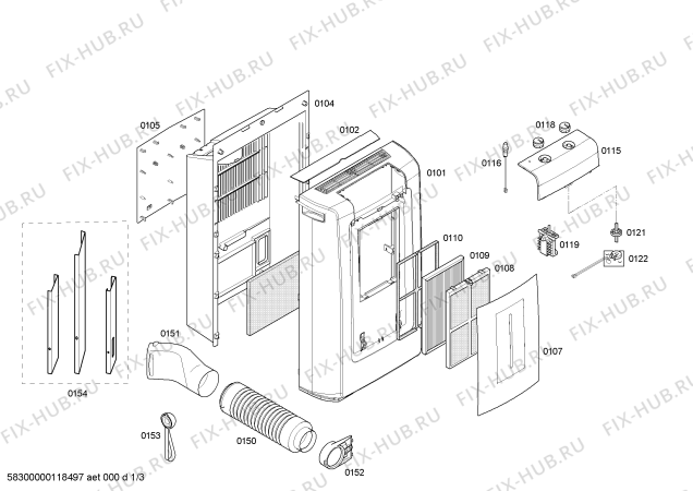 Схема №1 AA5720 с изображением Клапан для кондиционера Bosch 00661003