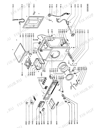 Схема №1 AWL 540 с изображением Лючок для стиральной машины Whirlpool 481946089641