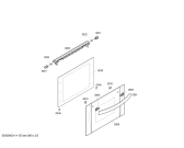 Схема №1 P1HEB69050 с изображением Внешняя дверь для плиты (духовки) Bosch 00475588