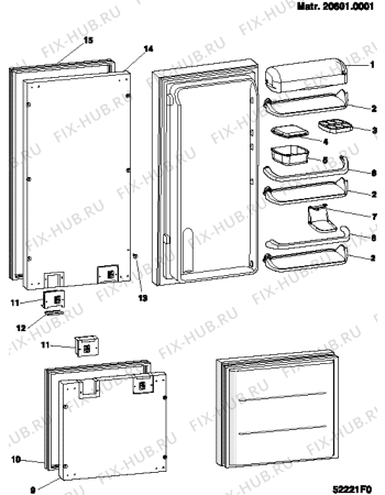Взрыв-схема холодильника Indesit XBC35AVES (F027706) - Схема узла