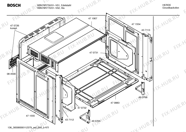 Схема №2 HBN78R770 с изображением Информационная папка для духового шкафа Bosch 00588240