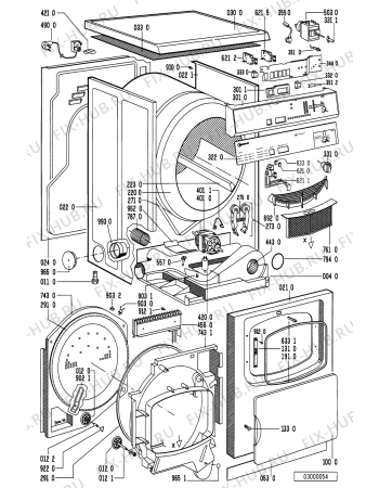 Схема №1 TRA 4120WS с изображением Вкладыш для электросушки Whirlpool 481245219317