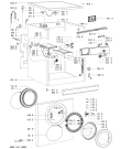 Схема №1 AWO/D 6080/ с изображением Модуль (плата) для стиральной машины Whirlpool 480111100457