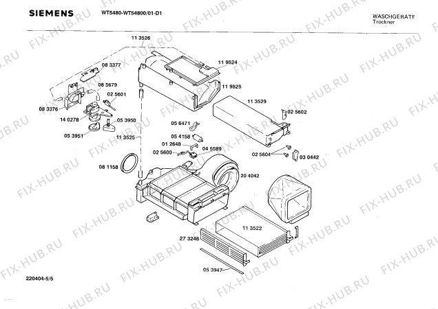 Схема №1 WT44830 Extraklasse 4483T с изображением Индикатор для электросушки Siemens 00030762