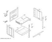 Схема №1 E1982N0 с изображением Панель управления для плиты (духовки) Bosch 00663776