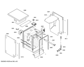 Схема №1 SRS55M36EU с изображением Столешница для электропосудомоечной машины Bosch 00681914