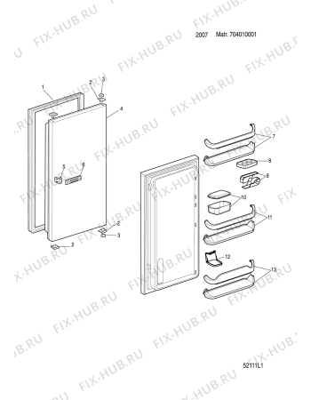 Взрыв-схема холодильника Hotpoint HS1622 (F078278) - Схема узла