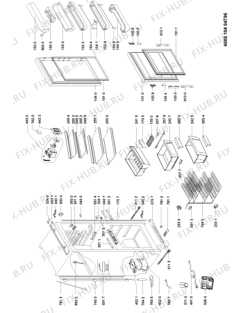 Схема №1 KGIE 3205/A++ с изображением Сенсорная панель для холодильника Whirlpool 481050315652