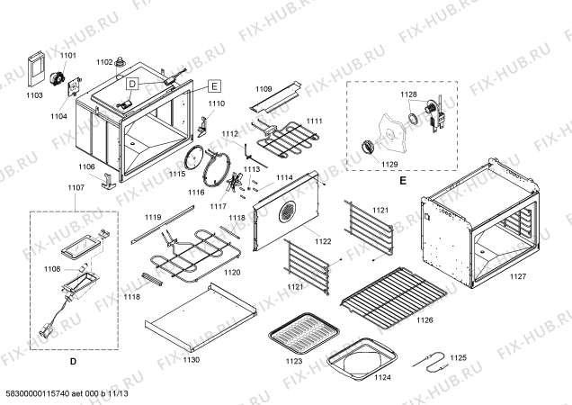 Схема №2 SEM302BS с изображением Держатель для плиты (духовки) Bosch 00473905