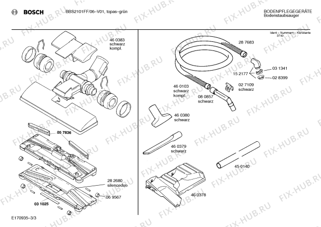 Схема №1 BBS2101FF ALPHA 21 с изображением Кнопка для электропылесоса Bosch 00152982