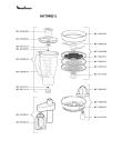Схема №2 AAT746(1) с изображением Часть корпуса для кухонного измельчителя Moulinex MS-5980663