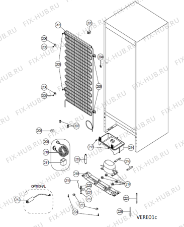 Схема №1 ARC2224S с изображением Запчасть для холодильной камеры Whirlpool 488000533550