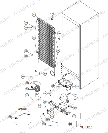 Схема №1 ARC2224S с изображением Запчасть для холодильника Whirlpool 488000533544