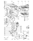 Схема №1 000 270 47 DWF 405 B с изображением Панель для посудомойки Whirlpool 481245370842