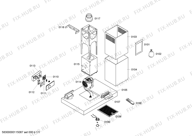 Схема №1 SOD162510I с изображением Модуль управления для вентиляции Bosch 00602472