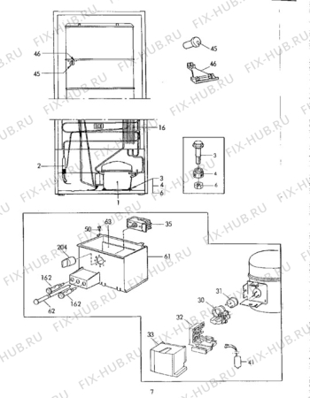 Взрыв-схема холодильника Electrolux EU2401C - Схема узла Cooling system 017