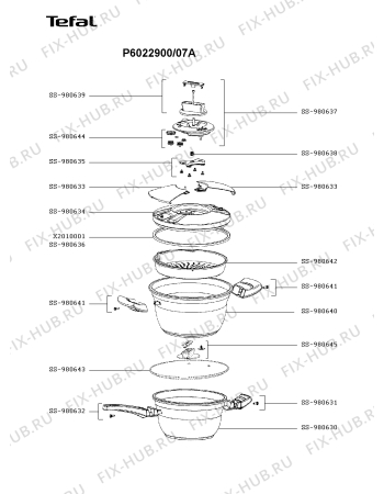 Схема №1 P6002801/07A с изображением Кастрюля для духовки Tefal SS-980645