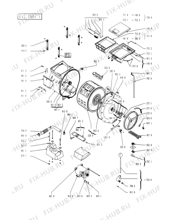 Схема №1 AWG 650 WP с изображением Нагревательный элемент Whirlpool 481225928721