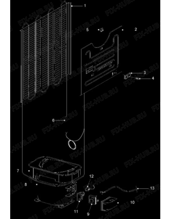 Взрыв-схема стиральной машины Frigidaire RL236T - Схема узла Cooling system 017