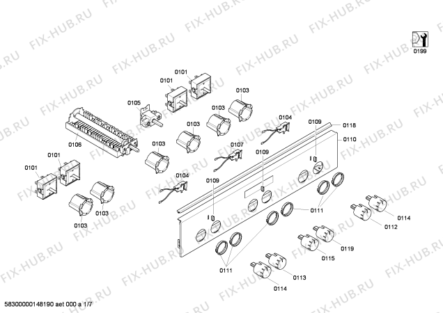 Схема №1 HC724260E с изображением Горелка для плиты (духовки) Siemens 00643439