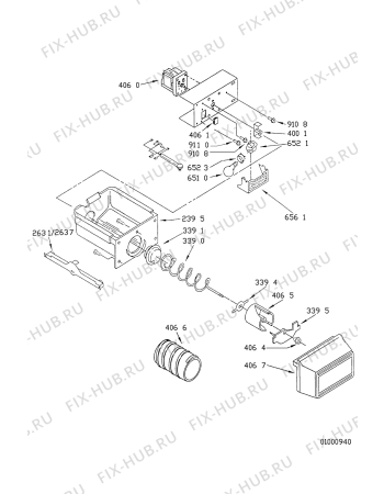 Схема №1 ARG 458/WP с изображением Панель ящика для холодильной камеры Whirlpool 481944278241