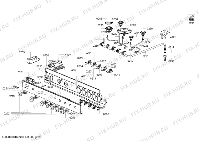 Схема №1 HSB738156A с изображением Форсунки для природного газа для плиты (духовки) Bosch 00628383