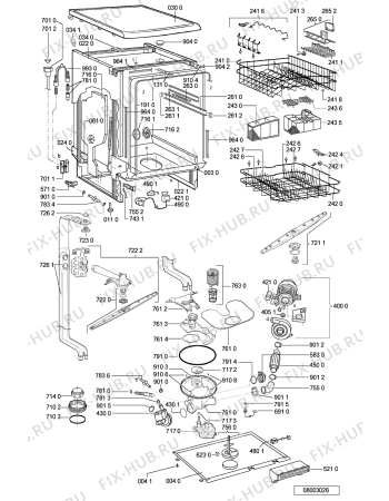 Схема №1 BLE 24 EBANA -n.prod с изображением Модуль (плата) управления для электропосудомоечной машины Whirlpool 481221478959