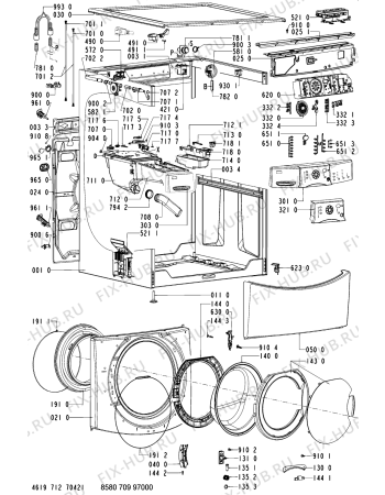 Схема №2 709 WT/GT с изображением Всякое для стиралки Whirlpool 481221479351