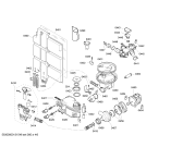 Схема №1 SRV45T43EU с изображением Набор кнопок для посудомойки Bosch 00605849