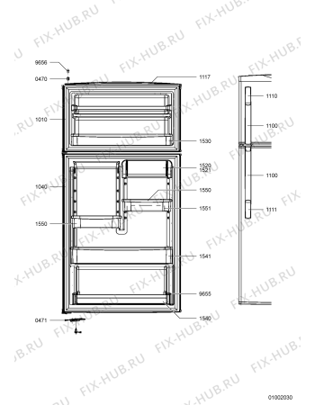 Схема №1 MTM 2233 NEGS с изображением Преобразователь для холодильника Whirlpool 480132100822