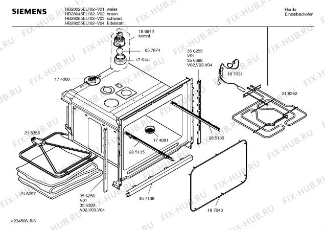 Схема №2 HB28065EU с изображением Инструкция по эксплуатации для духового шкафа Siemens 00584266