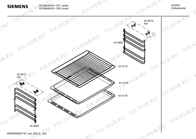 Схема №1 HE380560 с изображением Инструкция по эксплуатации для плиты (духовки) Siemens 00596071
