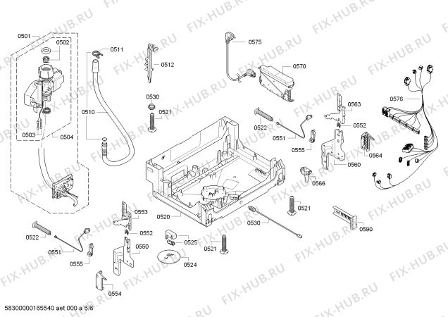 Схема №3 DF260161 с изображением Силовой модуль запрограммированный для посудомоечной машины Bosch 00658862