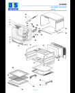 Схема №1 EO2135 с изображением Корпусная деталь для плиты (духовки) DELONGHI 7018128600