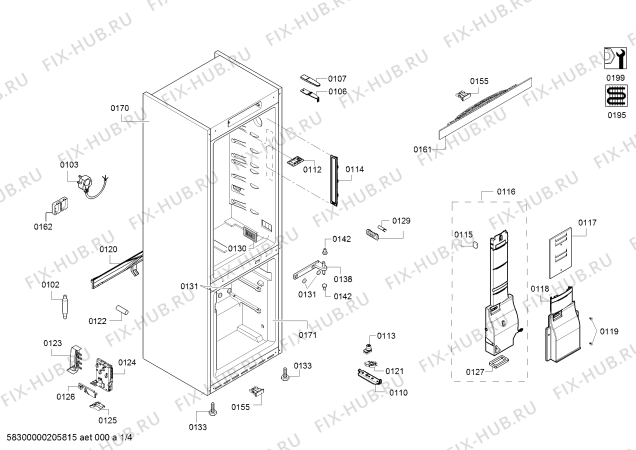 Схема №1 KG39FSW45 Siemens с изображением Изоляция для холодильника Bosch 00718340