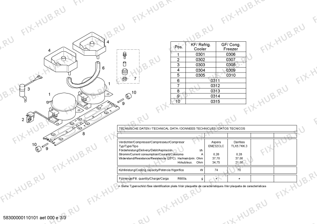 Схема №1 KGP36390 с изображением Дверь для холодильной камеры Bosch 00241144