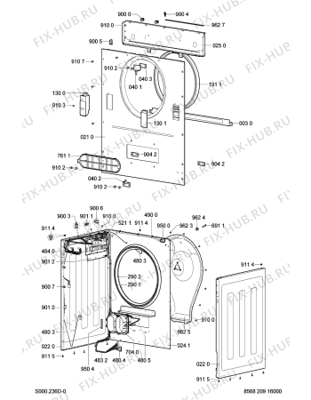 Схема №2 TRA 5060 с изображением Зажим для стиральной машины Whirlpool 481240118702