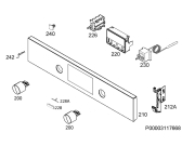 Схема №1 BES33101ZM с изображением Панель для плиты (духовки) Aeg 3578807301